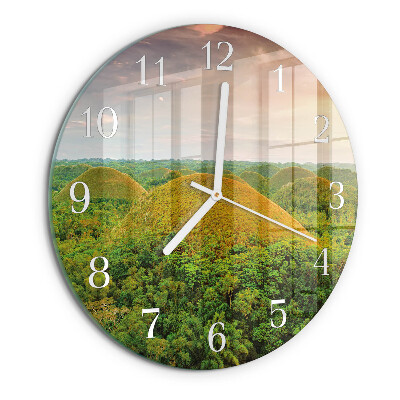 Reloj de pared redondo Paisaje