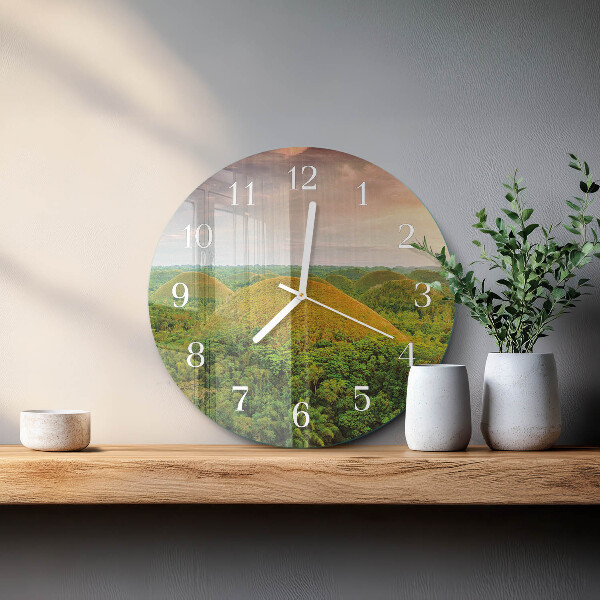 Reloj de pared redondo Paisaje
