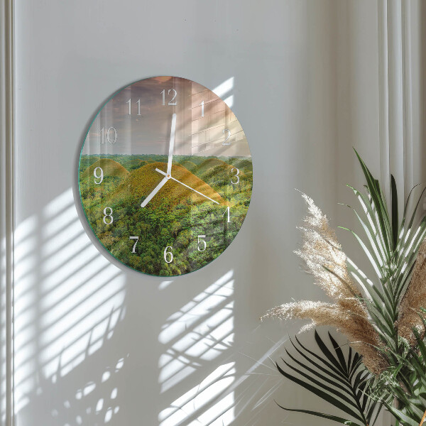 Reloj de pared redondo Paisaje