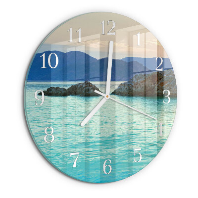 Reloj de pared redondo Isla del Mar