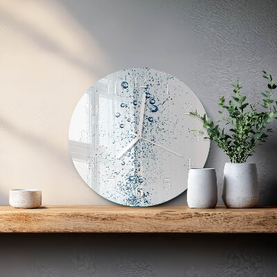 Reloj de pared redondo Agua