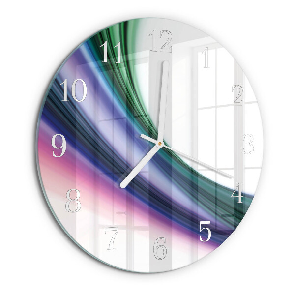 Reloj de pared redondo Líneas abstractas