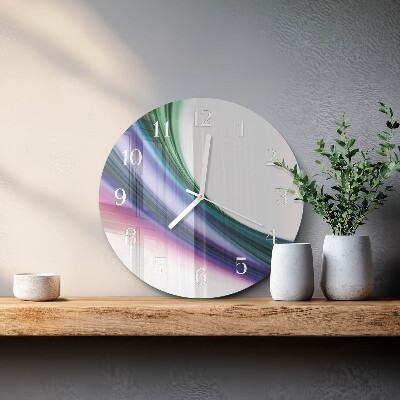 Reloj de pared redondo Líneas abstractas