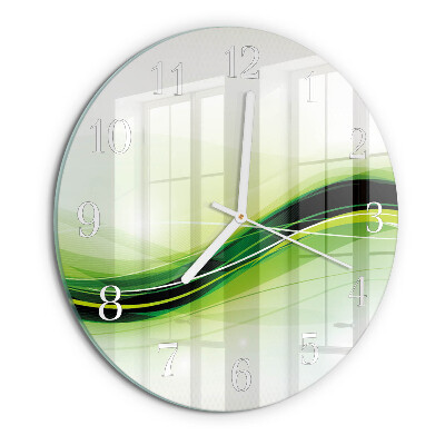 Reloj de pared redondo Líneas abstractas