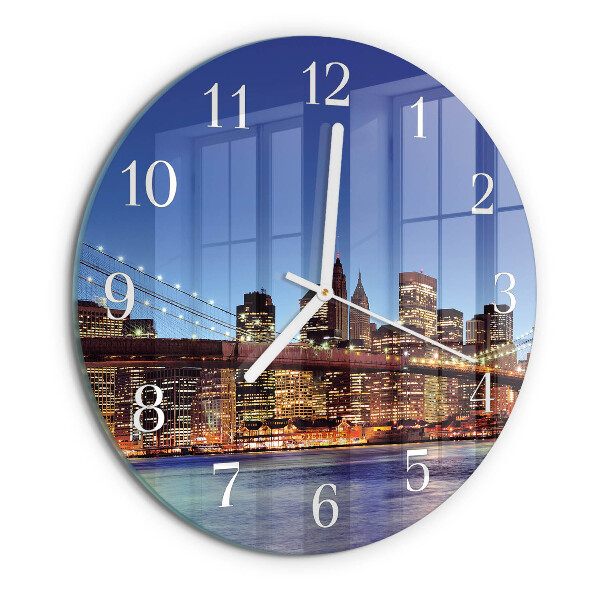 Reloj de pared redondo Puente horizontal