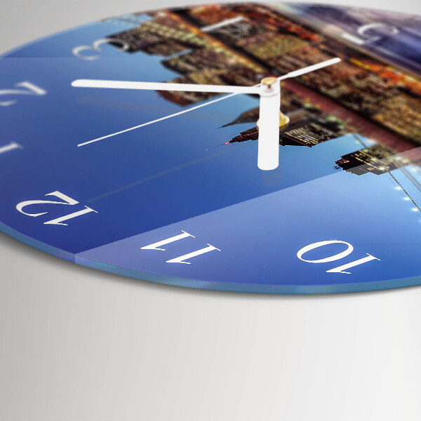 Reloj de pared redondo Puente horizontal