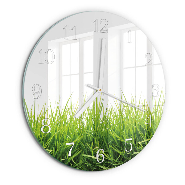 Reloj de pared redondo Césped