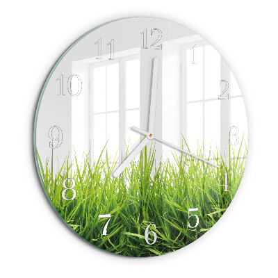 Reloj de pared redondo Césped