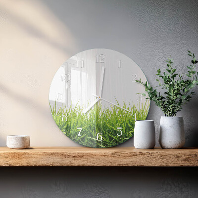 Reloj de pared redondo Césped