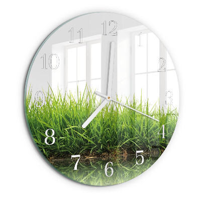 Reloj de pared redondo Césped