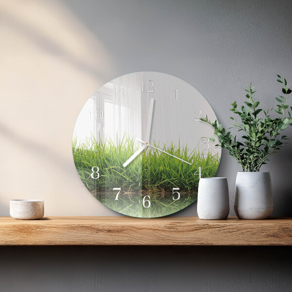 Reloj de pared redondo Césped