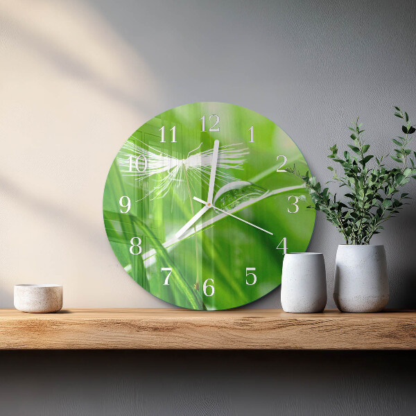 Reloj de pared redondo Césped