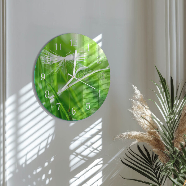 Reloj de pared redondo Césped
