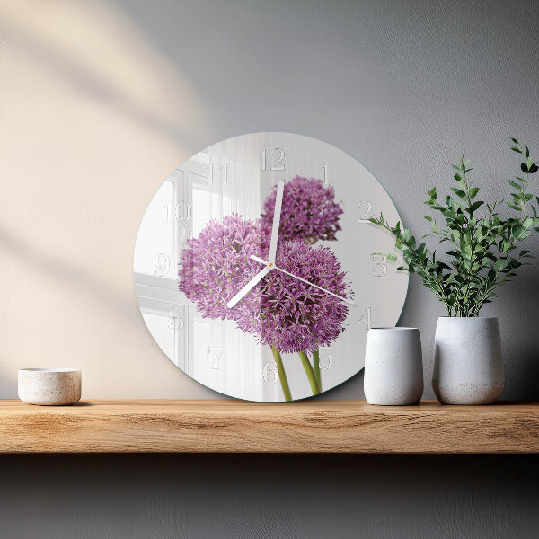 Reloj de pared redondo Flor