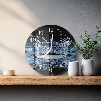 Reloj de pared redondo Agua