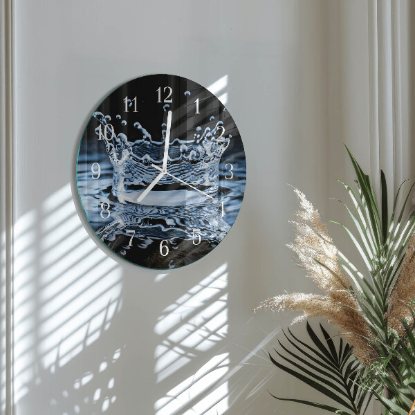 Reloj de pared redondo Agua