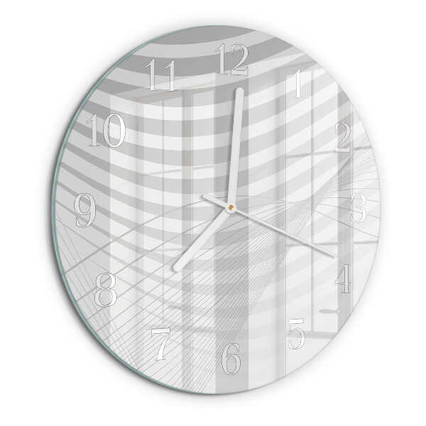 Reloj de pared redondo Líneas abstractas