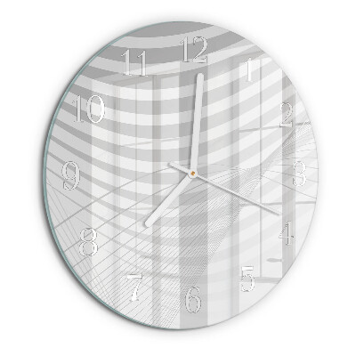 Reloj de pared redondo Líneas abstractas
