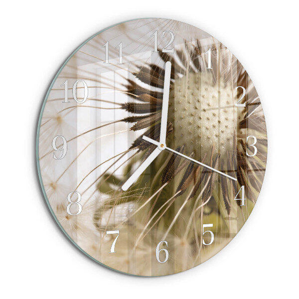 Reloj de pared redondo Diente de león
