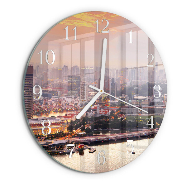 Reloj de pared redondo Ciudad