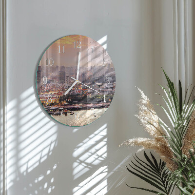 Reloj de pared redondo Ciudad