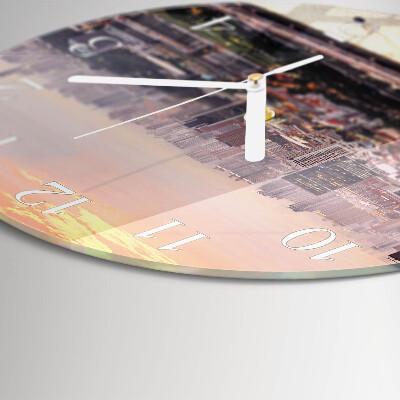 Reloj de pared redondo Ciudad