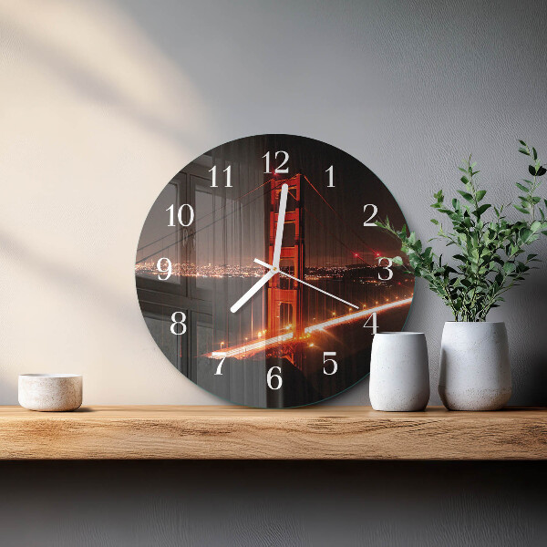 Reloj de pared redondo Puente