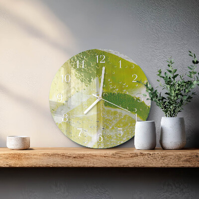 Reloj de pared redondo Agua de cal