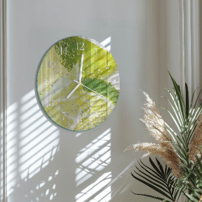 Reloj de pared redondo Agua de cal