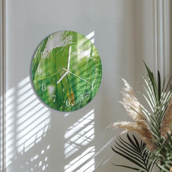 Reloj de pared redondo Césped