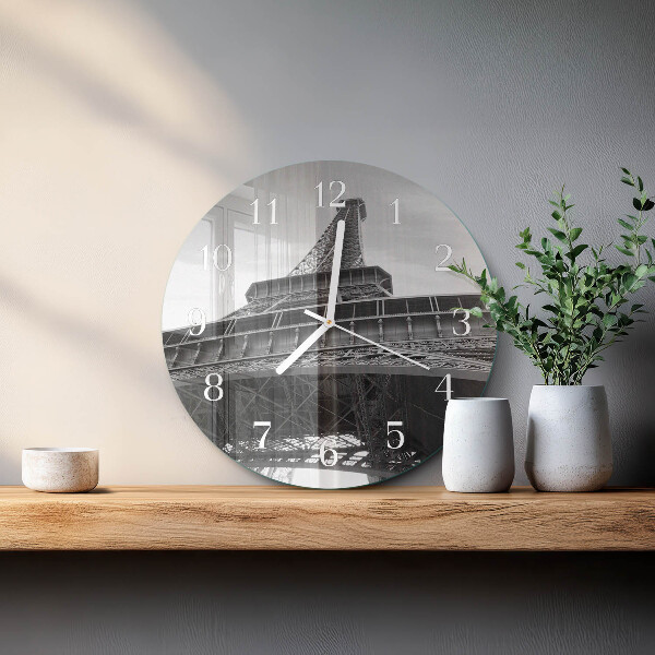 Reloj de pared redondo Torre Eiffel de París