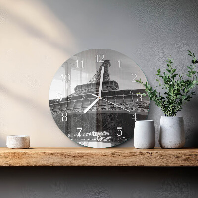 Reloj de pared redondo Torre Eiffel de París