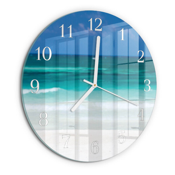 Reloj de pared redondo Playa Mar