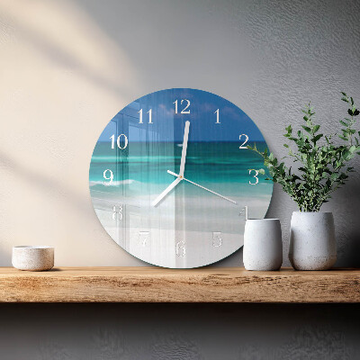 Reloj de pared redondo Playa Mar