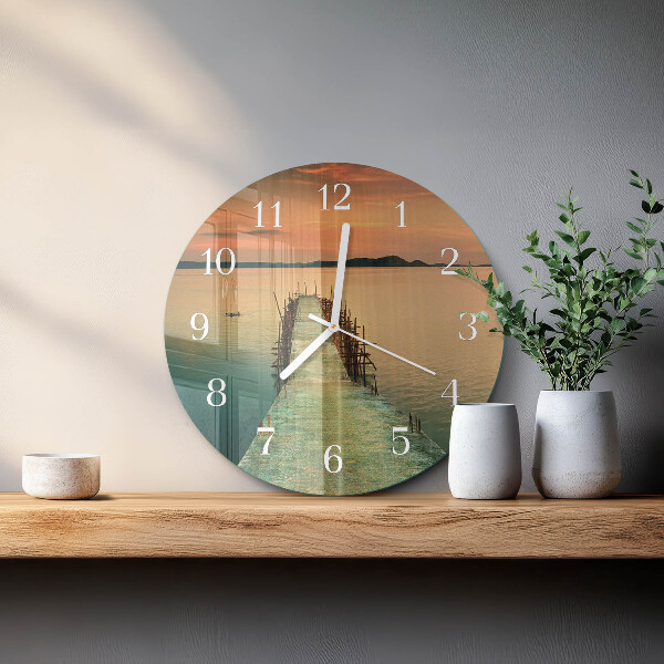 Reloj de pared redondo Red