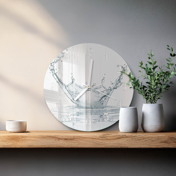 Reloj de pared redondo Agua