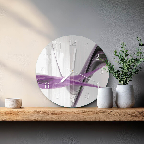 Reloj de pared redondo Humo abstracto