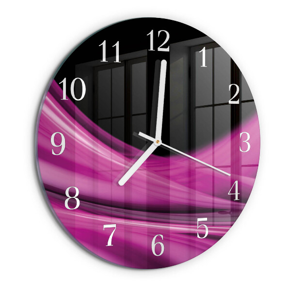 Reloj de pared redondo Líneas abstractas
