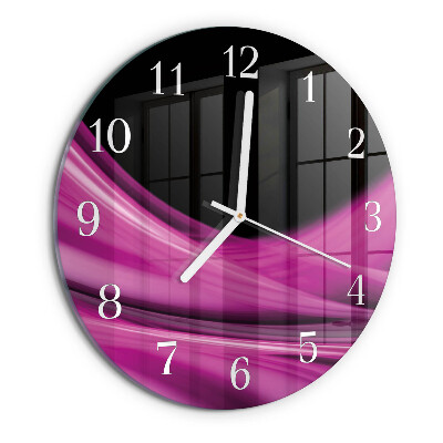 Reloj de pared redondo Líneas abstractas