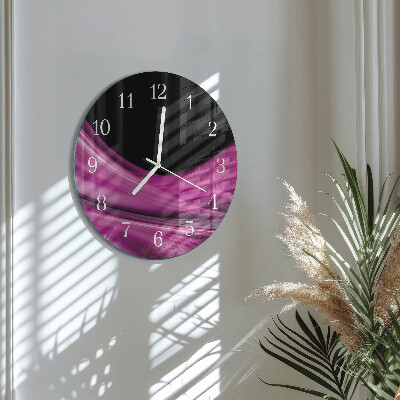 Reloj de pared redondo Líneas abstractas