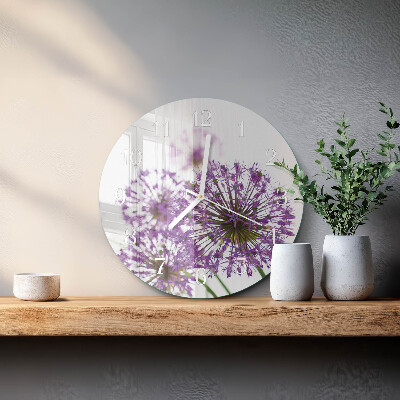 Reloj de pared redondo Flor