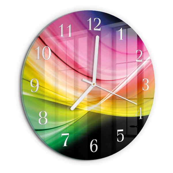 Reloj de pared redondo Líneas abstractas