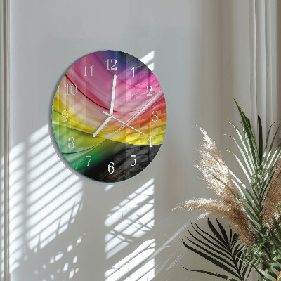 Reloj de pared redondo Líneas abstractas