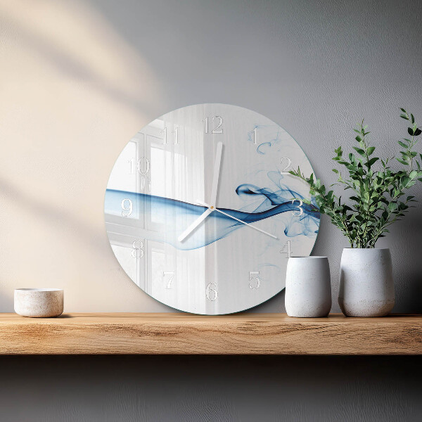 Reloj de pared redondo Humo abstracto