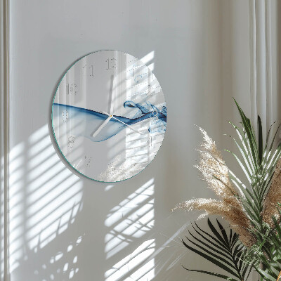 Reloj de pared redondo Humo abstracto