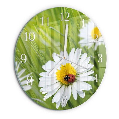 Reloj de pared redondo Margaritas