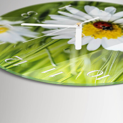 Reloj de pared redondo Margaritas