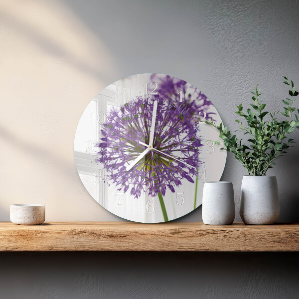 Reloj de pared redondo Flor