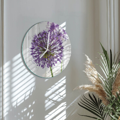 Reloj de pared redondo Flor