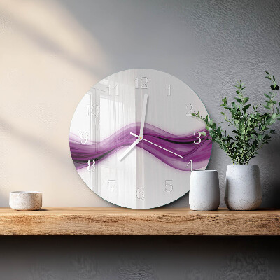 Reloj de pared redondo Líneas abstractas
